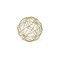 Contemporary Home Living 7" Gold Abstract Linear Metal Orbs Tabletop Decoration
